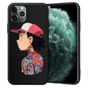 XIX for Funda iPhone 11 Pro Case 5 5S 6 6S 7 8 Plus X XS Max Tattoo Cartoon for Cover iPhone 7 Case Soft TPU for iPhone XR Case - Amzon World