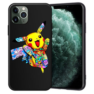 XIX for Funda iPhone 11 Pro Case 5 5S 6 6S 7 8 Plus X XS Max Tattoo Cartoon for Cover iPhone 7 Case Soft TPU for iPhone XR Case - Amzon World