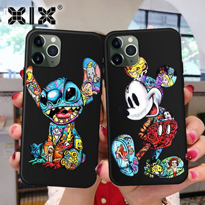 XIX for Funda iPhone 11 Pro Case 5 5S 6 6S 7 8 Plus X XS Max Tattoo Cartoon for Cover iPhone 7 Case Soft TPU for iPhone XR Case - Amzon World