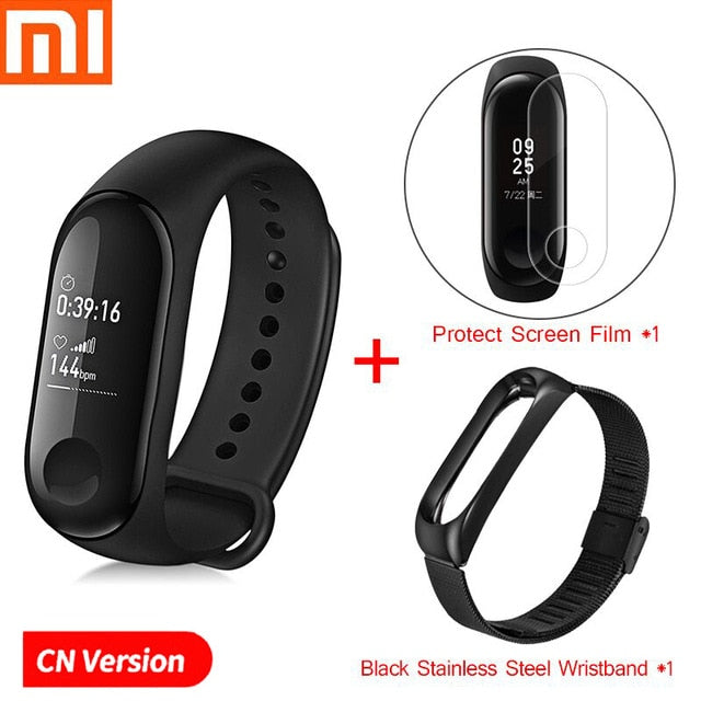 Xiaomi Mi Band 3 Fitness Tracker Waterproof Sport Smart Band Bracelet Heart Rate Smart Wristband OLED Smartband For Android IOS - Amzon World