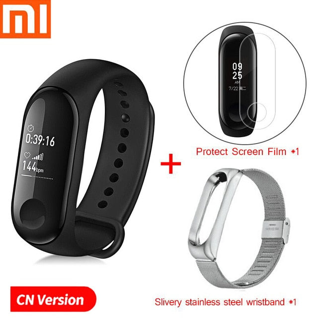 Xiaomi Mi Band 3 Fitness Tracker Waterproof Sport Smart Band Bracelet Heart Rate Smart Wristband OLED Smartband For Android IOS - Amzon World