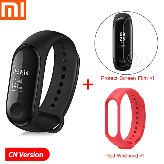 Xiaomi Mi Band 3 Fitness Tracker Waterproof Sport Smart Band Bracelet Heart Rate Smart Wristband OLED Smartband For Android IOS - Amzon World