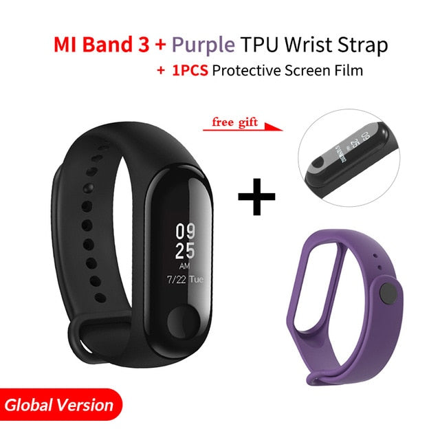 Xiaomi Mi Band 3 Smart Wristband Fitness Bracelet MiBand Band3  0.78" Message Display OLED Message Heart Rate Time Smartband - Amzon World