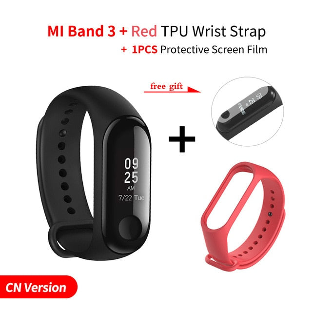 Xiaomi Mi Band 3 Smart Wristband Fitness Bracelet MiBand Band3  0.78" Message Display OLED Message Heart Rate Time Smartband - Amzon World