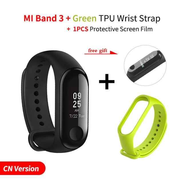 Xiaomi Mi Band 3 Smart Wristband Fitness Bracelet MiBand Band3  0.78" Message Display OLED Message Heart Rate Time Smartband - Amzon World