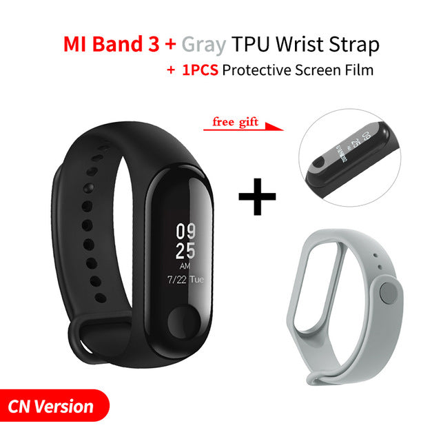 Xiaomi Mi Band 3 Smart Wristband Fitness Bracelet MiBand Band3  0.78" Message Display OLED Message Heart Rate Time Smartband - Amzon World