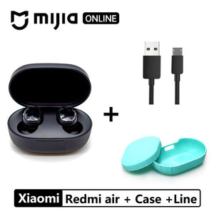 Xiaomi Redmi Airdots TWS Bluetooth 5.0  Earphone Stereo Wireless Active Noise Cancellation With Mic Handsfree Earbuds AI Control - Amzon World