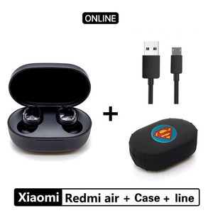 Xiaomi Redmi Airdots TWS Bluetooth 5.0  Earphone Stereo Wireless Active Noise Cancellation With Mic Handsfree Earbuds AI Control - Amzon World