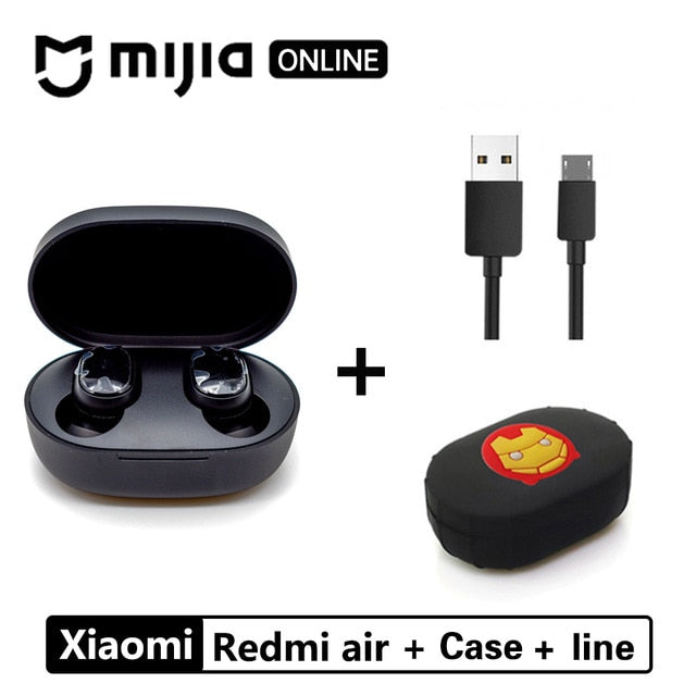 Xiaomi Redmi Airdots TWS Bluetooth 5.0  Earphone Stereo Wireless Active Noise Cancellation With Mic Handsfree Earbuds AI Control - Amzon World