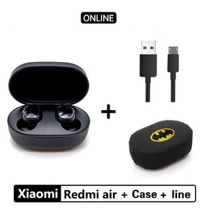 Xiaomi Redmi Airdots TWS Bluetooth 5.0  Earphone Stereo Wireless Active Noise Cancellation With Mic Handsfree Earbuds AI Control - Amzon World