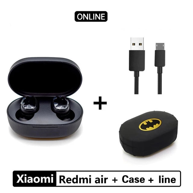 Xiaomi Redmi Airdots TWS Bluetooth 5.0  Earphone Stereo Wireless Active Noise Cancellation With Mic Handsfree Earbuds AI Control - Amzon World