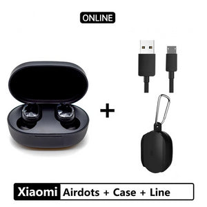 Xiaomi Redmi Airdots TWS Bluetooth 5.0  Earphone Stereo Wireless Active Noise Cancellation With Mic Handsfree Earbuds AI Control - Amzon World