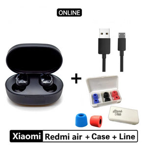 Xiaomi Redmi Airdots TWS Bluetooth 5.0  Earphone Stereo Wireless Active Noise Cancellation With Mic Handsfree Earbuds AI Control - Amzon World
