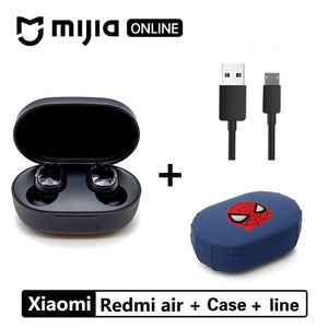 Xiaomi Redmi Airdots TWS Bluetooth 5.0  Earphone Stereo Wireless Active Noise Cancellation With Mic Handsfree Earbuds AI Control - Amzon World