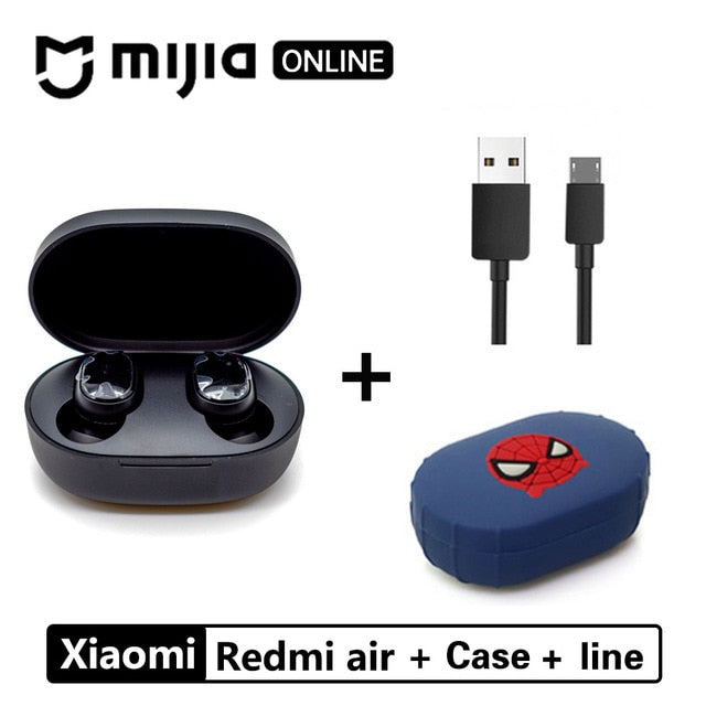 Xiaomi Redmi Airdots TWS Bluetooth 5.0  Earphone Stereo Wireless Active Noise Cancellation With Mic Handsfree Earbuds AI Control - Amzon World
