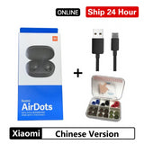Xiaomi Redmi Airdots TWS Bluetooth 5.0  Earphone Stereo Wireless Active Noise Cancellation With Mic Handsfree Earbuds AI Control - Amzon World