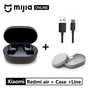 Xiaomi Redmi Airdots TWS Bluetooth 5.0  Earphone Stereo Wireless Active Noise Cancellation With Mic Handsfree Earbuds AI Control - Amzon World