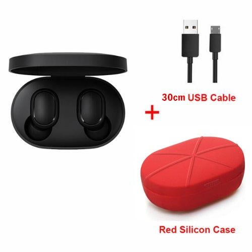 Xiaomi Redmi Airdots TWS Bluetooth Earphone Stereo bass BT 5.0 Eeadphones With Mic Handsfree Earbuds AI Control - Amzon World