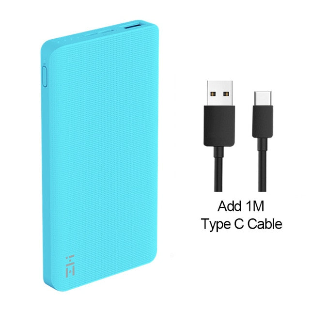 Xiaomi ZMI Power Bank 10000mAh Powerbank External Battery portable charging Quick Charge 2.0 Two-Way Fast Charge Pack for iPhone - Amzon World