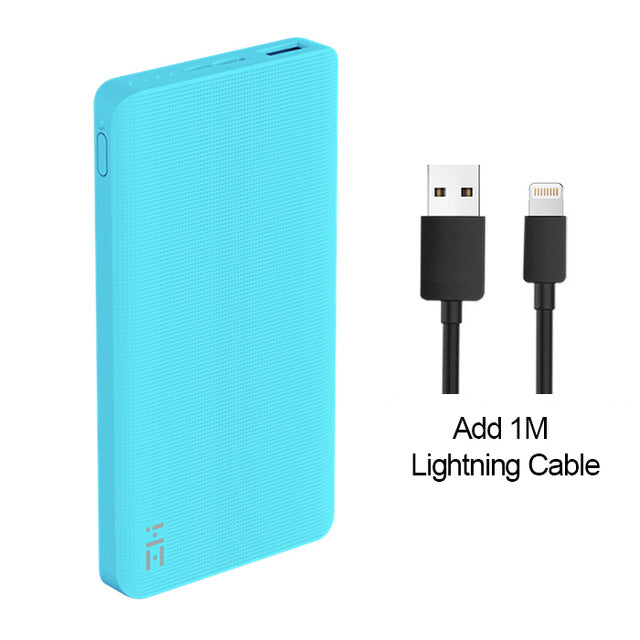 Xiaomi ZMI Power Bank 10000mAh Powerbank External Battery portable charging Quick Charge 2.0 Two-Way Fast Charge Pack for iPhone - Amzon World