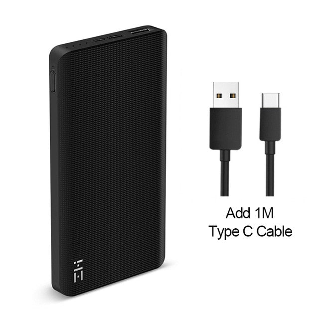 Xiaomi ZMI Power Bank 10000mAh Powerbank External Battery portable charging Quick Charge 2.0 Two-Way Fast Charge Pack for iPhone - Amzon World