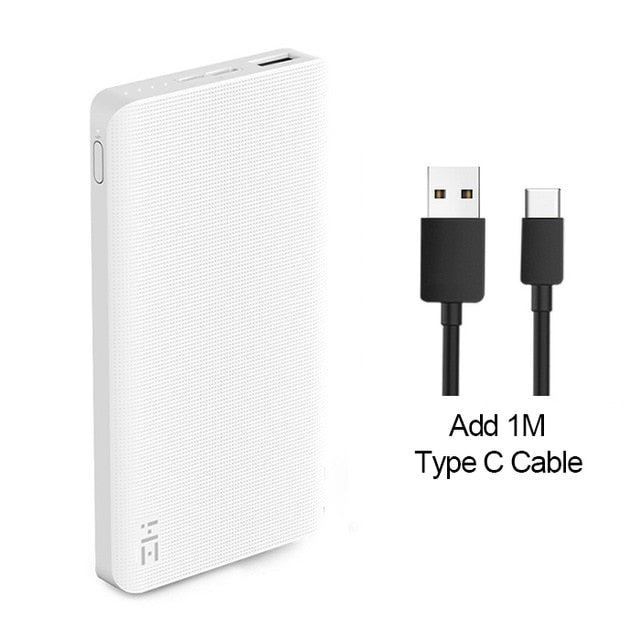 Xiaomi ZMI Power Bank 10000mAh Powerbank External Battery portable charging Quick Charge 2.0 Two-Way Fast Charge Pack for iPhone - Amzon World