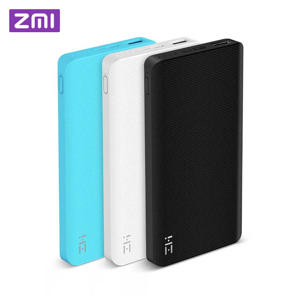 Xiaomi ZMI Power Bank 10000mAh Powerbank External Battery portable charging Quick Charge 2.0 Two-Way Fast Charge Pack for iPhone - Amzon World