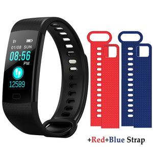 Y5 Smart Bracelet  Heart Rate Blood Pressure Monitor Tracker Fitness Tracker Smart Wristband Waterproof Smart Watch Pedometer - Amzon World