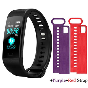 Y5 Smart Bracelet  Heart Rate Blood Pressure Monitor Tracker Fitness Tracker Smart Wristband Waterproof Smart Watch Pedometer - Amzon World