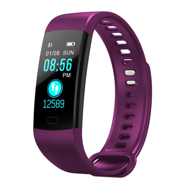 Y5 Smart Bracelet  Heart Rate Blood Pressure Monitor Tracker Fitness Tracker Smart Wristband Waterproof Smart Watch Pedometer - Amzon World