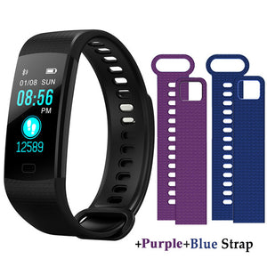 Y5 Smart Bracelet  Heart Rate Blood Pressure Monitor Tracker Fitness Tracker Smart Wristband Waterproof Smart Watch Pedometer - Amzon World