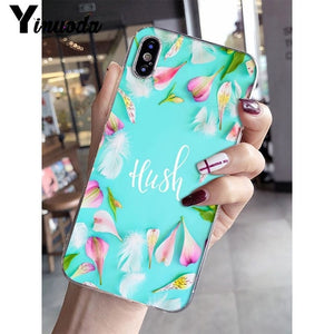 Yinuoda Cool in summer Soft Silicone Transparent Phone Case for iPhone 5 5Sx 6 7 7plus 8 8Plus X XS MAX XR - Amzon World
