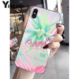 Yinuoda Cool in summer Soft Silicone Transparent Phone Case for iPhone 5 5Sx 6 7 7plus 8 8Plus X XS MAX XR - Amzon World