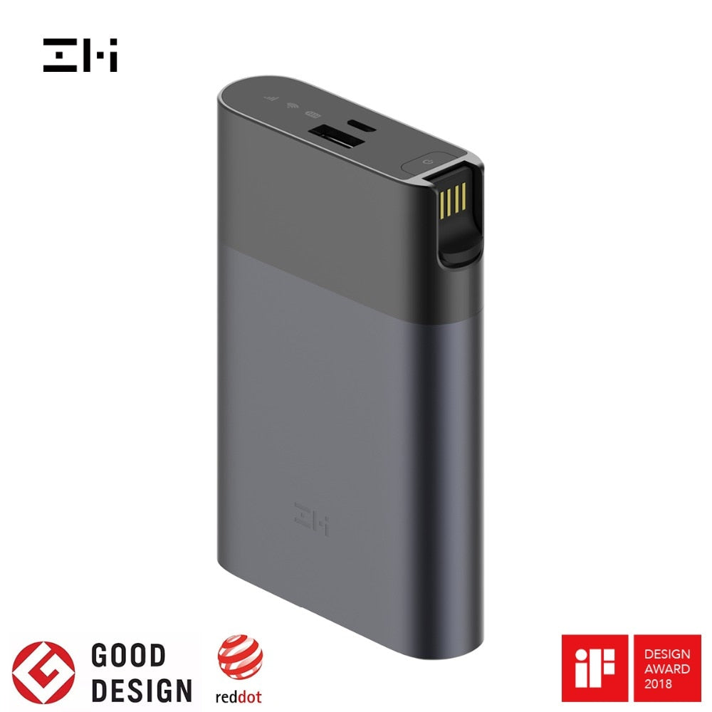 ZMI MF885 4G Wifi Router 10000 mAh Power Bank Wireless wifi repeater 3G4G Router Mobile Hotspot Fast shipping - Amzon World