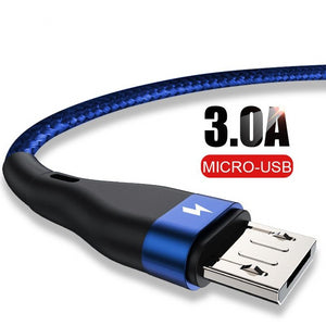 3A Fast Charging Micro USB Cable For Samsung S7 Xiaomi Redmi Note 5 Pro 4 Microusb Charger Cord Tablet Android Phone Micro - Amzon World