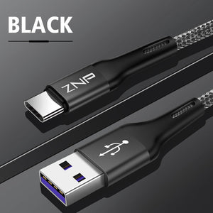 USB Type C Cable For Samsung S10 Huawei P30 Pro Fast Charge Type-C Mobile Phone Charging Wire USB C Cable for Samsung S9 S8 - Amzon World