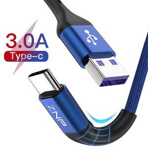 USB Type C Cable For Samsung S10 Huawei P30 Pro Fast Charge Type-C Mobile Phone Charging Wire USB C Cable for Samsung S9 S8 - Amzon World