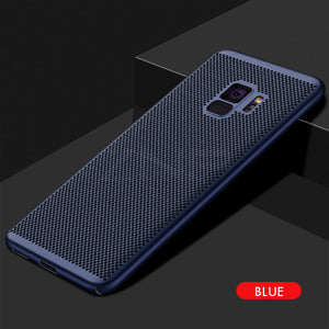 Ultra Slim Grid Heat Dissipate Phone Case For Samsung Galaxy S9 S8 Plus Note 9 8 S7 S6 Edge Case - Amzon World