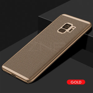 Ultra Slim Grid Heat Dissipate Phone Case For Samsung Galaxy S9 S8 Plus Note 9 8 S7 S6 Edge Case - Amzon World