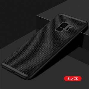 Ultra Slim Grid Heat Dissipate Phone Case For Samsung Galaxy S9 S8 Plus Note 9 8 S7 S6 Edge Case - Amzon World