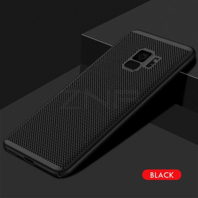 Ultra Slim Grid Heat Dissipate Phone Case For Samsung Galaxy S9 S8 Plus Note 9 8 S7 S6 Edge Case - Amzon World