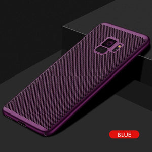 Ultra Slim Grid Heat Dissipate Phone Case For Samsung Galaxy S9 S8 Plus Note 9 8 S7 S6 Edge Case - Amzon World