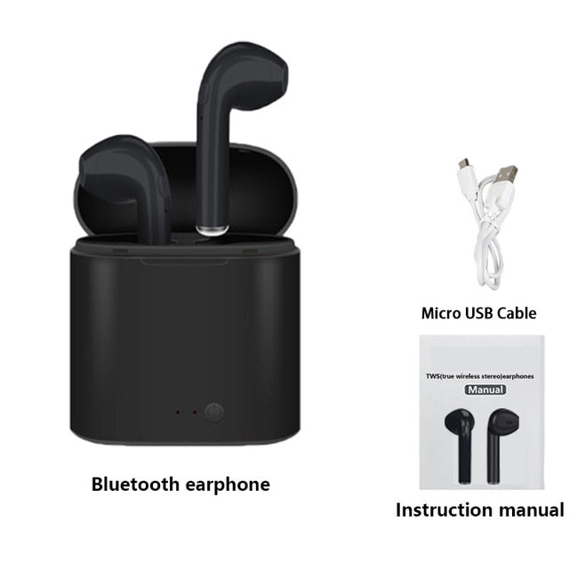 i7s Tws Wireless Headphones Bluetooth Earphones Air Earbuds Handsfree in ear Headset with Charging Box For iPhone huawei Xiaomi - Amzon World