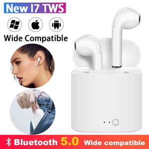 i7s Tws Wireless Headphones Bluetooth Earphones Air Earbuds Handsfree in ear Headset with Charging Box For iPhone huawei Xiaomi - Amzon World