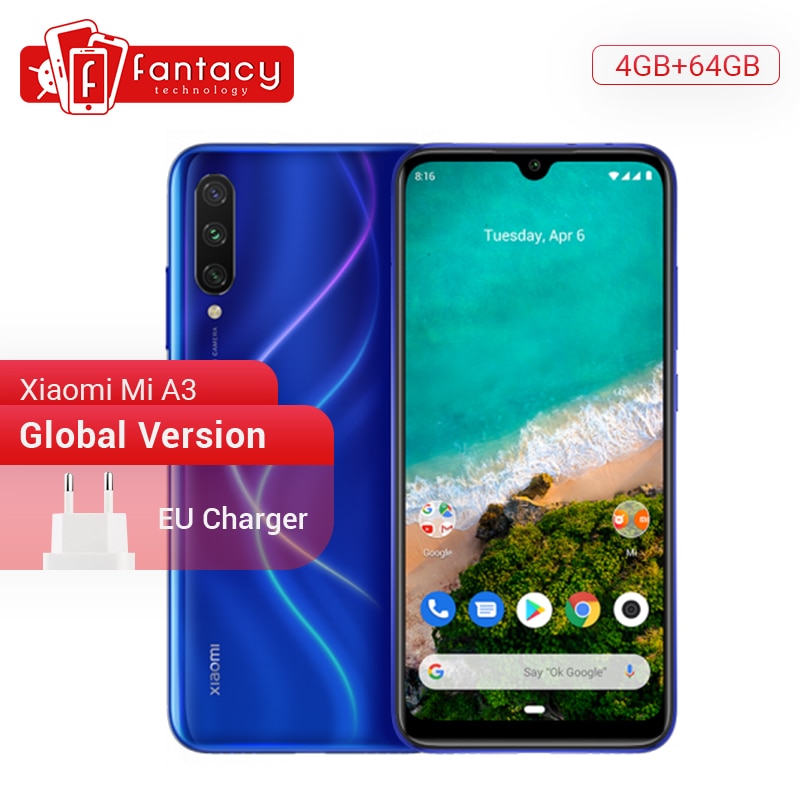 スマートフォン・携帯電話 Xiaomi Mi A3 48MP トリプルカメラ 4GB/64GB