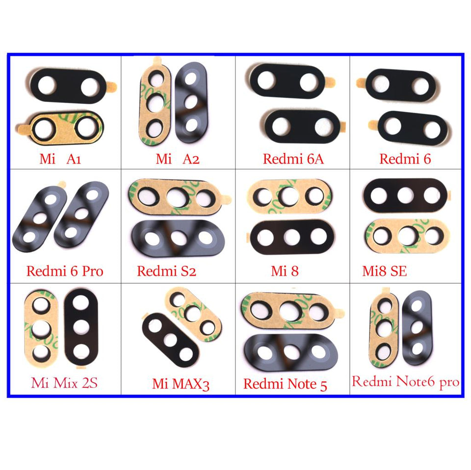 rear back camera glass lens for Xiaomi Redmi 5 6 6A plus pro/S2/Y2 /Note 4 5 6/Mi A1 A2 lite 8 SE/Mi mix 2S/Mi Max 3 - Amzon World